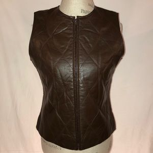 Mixit Ladies Quilted Leather vest